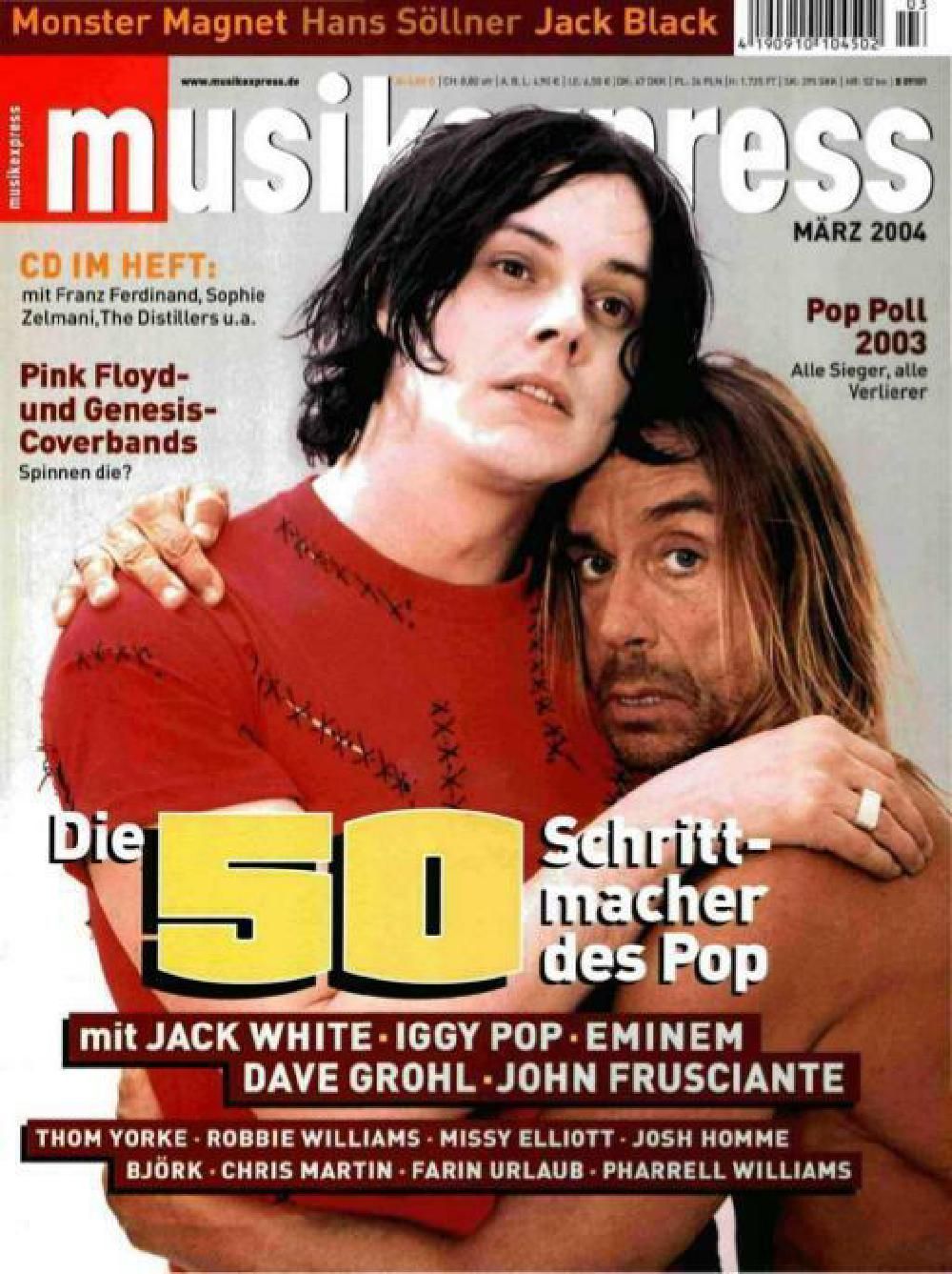 Musikexpress Magazin Deutschland 2004-03 Jack White Iggy Pop Eminem Dave Grohl