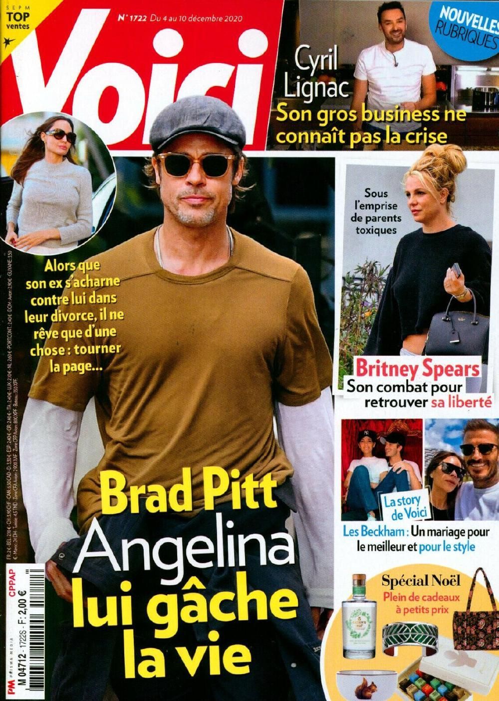 Voici Magazin Frankreich 2020 #1722 Brad Pitt Britney Spears