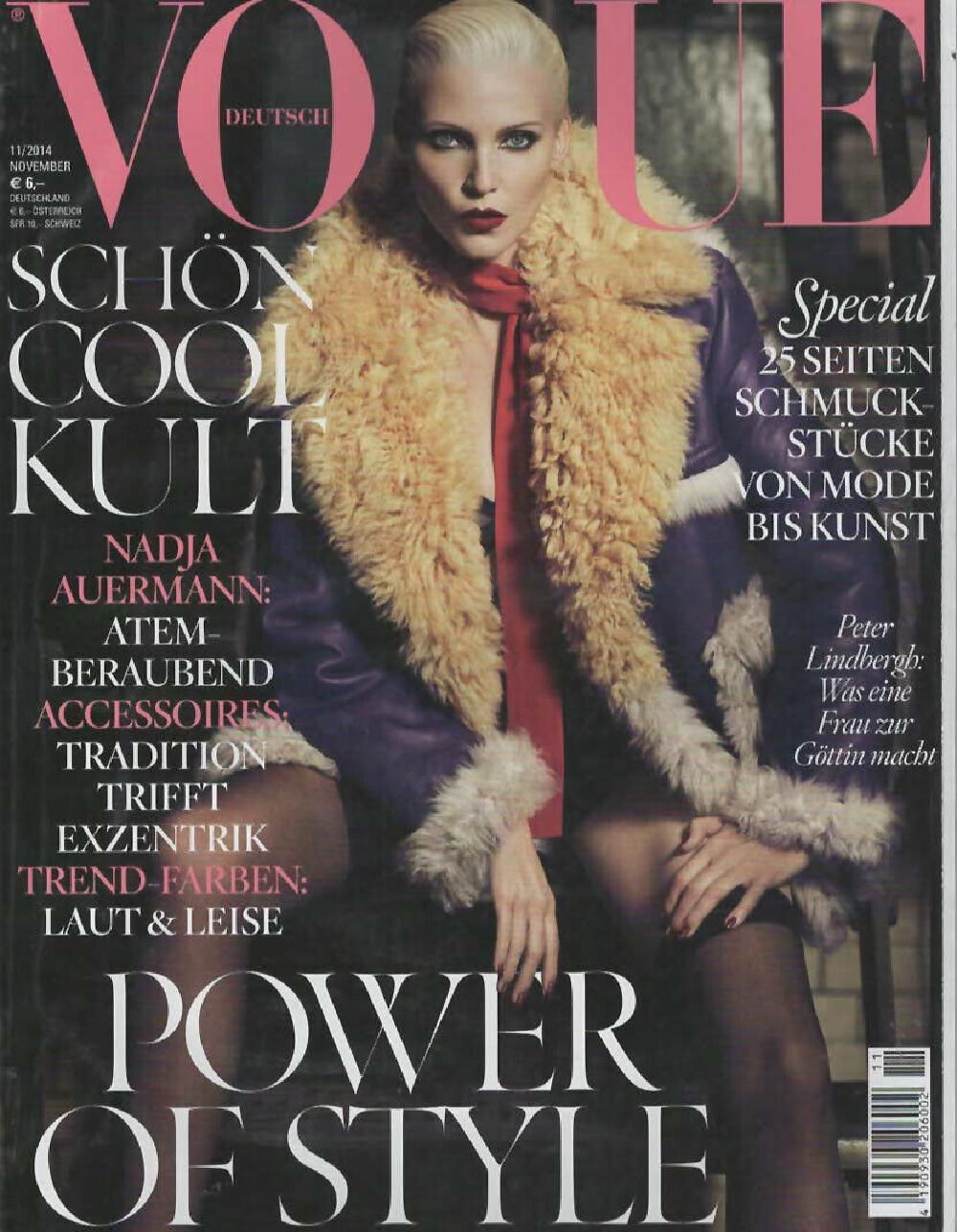 Vogue Magazin Deutschland 2014-11 Nadja Auermann