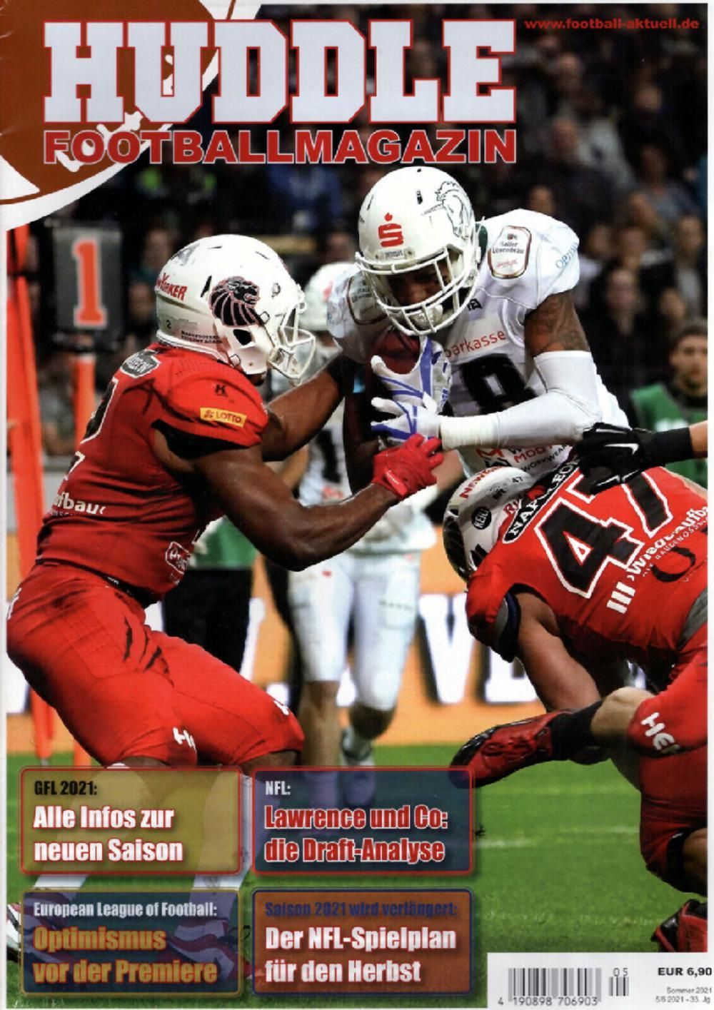Huddle Magazin Deutschland 2021-05 Trevor Lawrence Mac Jones Roger Goodell