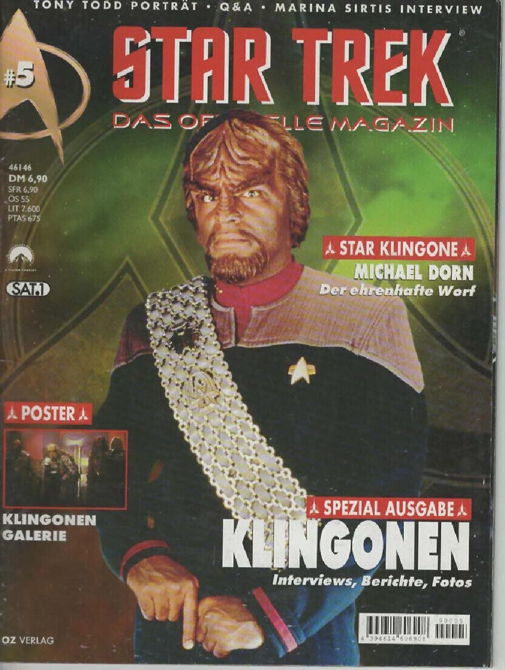 Star Trek Magazin Deutschland 1999 #5 Klingonen Michael Dorn