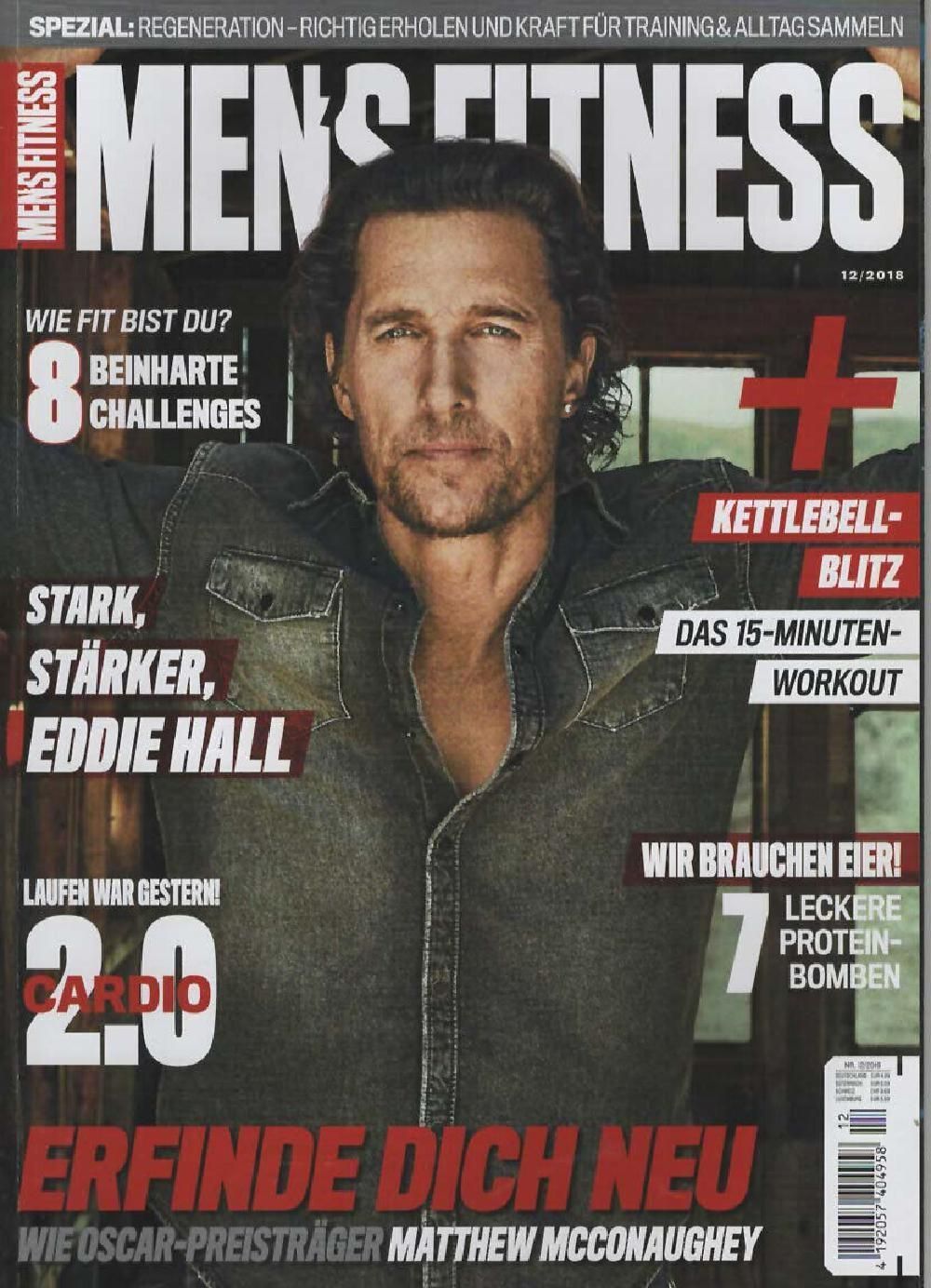 Mens Fitness Magazin Deutschland 2018-12 Matthew McConaughey