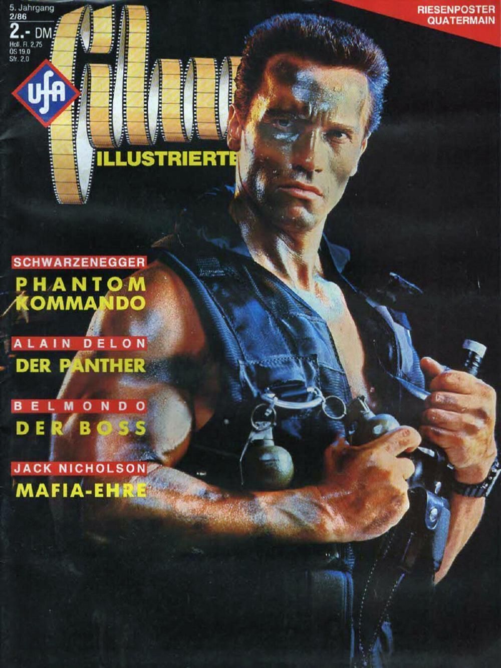 Film Illustrierte Magazin Deutschland 1986-02 Arnold Schwarzenegger Quatermain