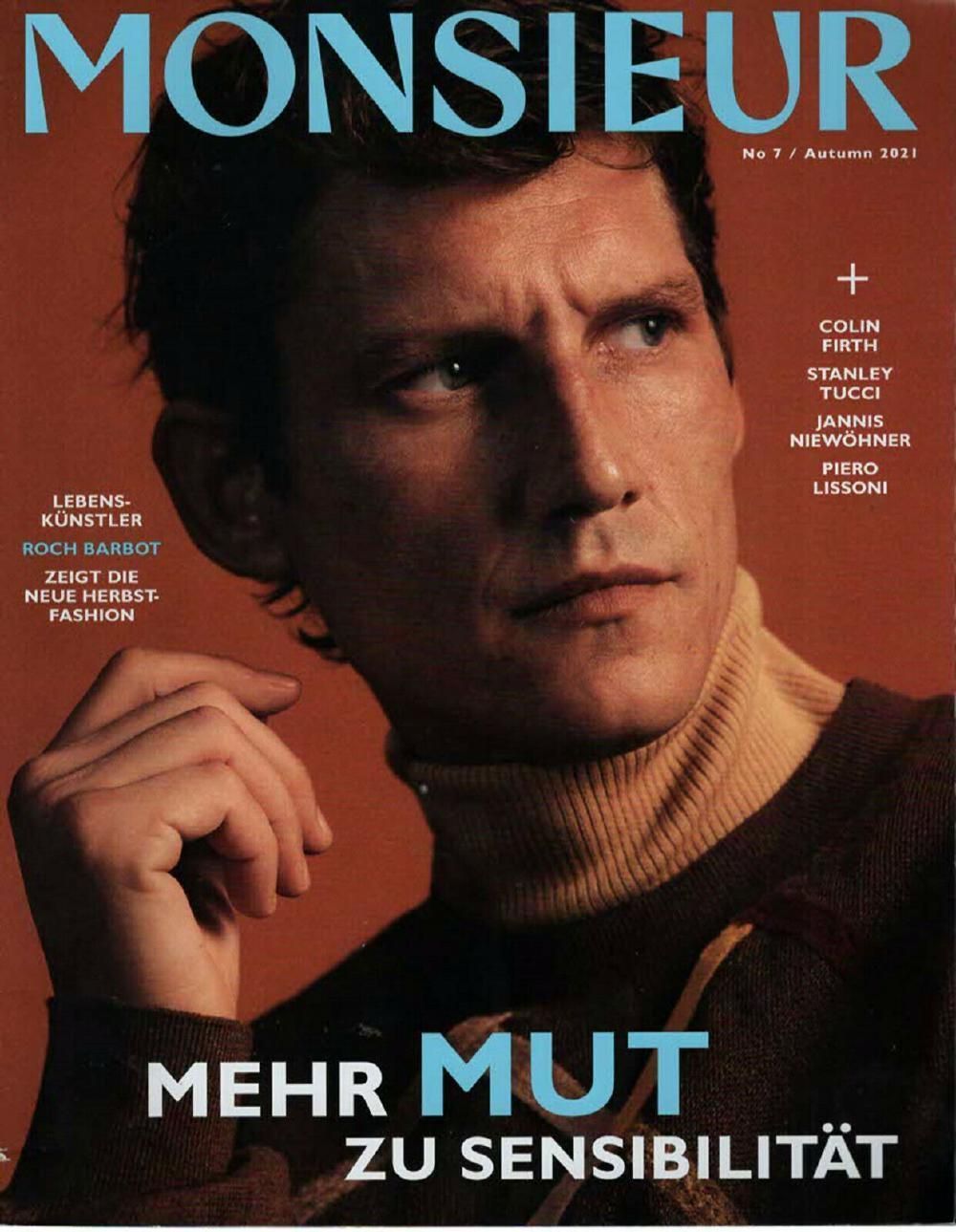 Monsieur Magazin Deutschland 2021 #7 Roch Barbot Colin Firth Stanley Tucci