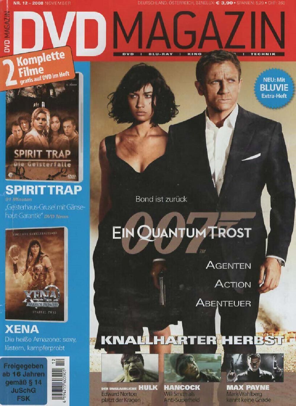 DVD Magazin Deutschland 2008-12 Daniel Craig Olga Kurylenko James Bond