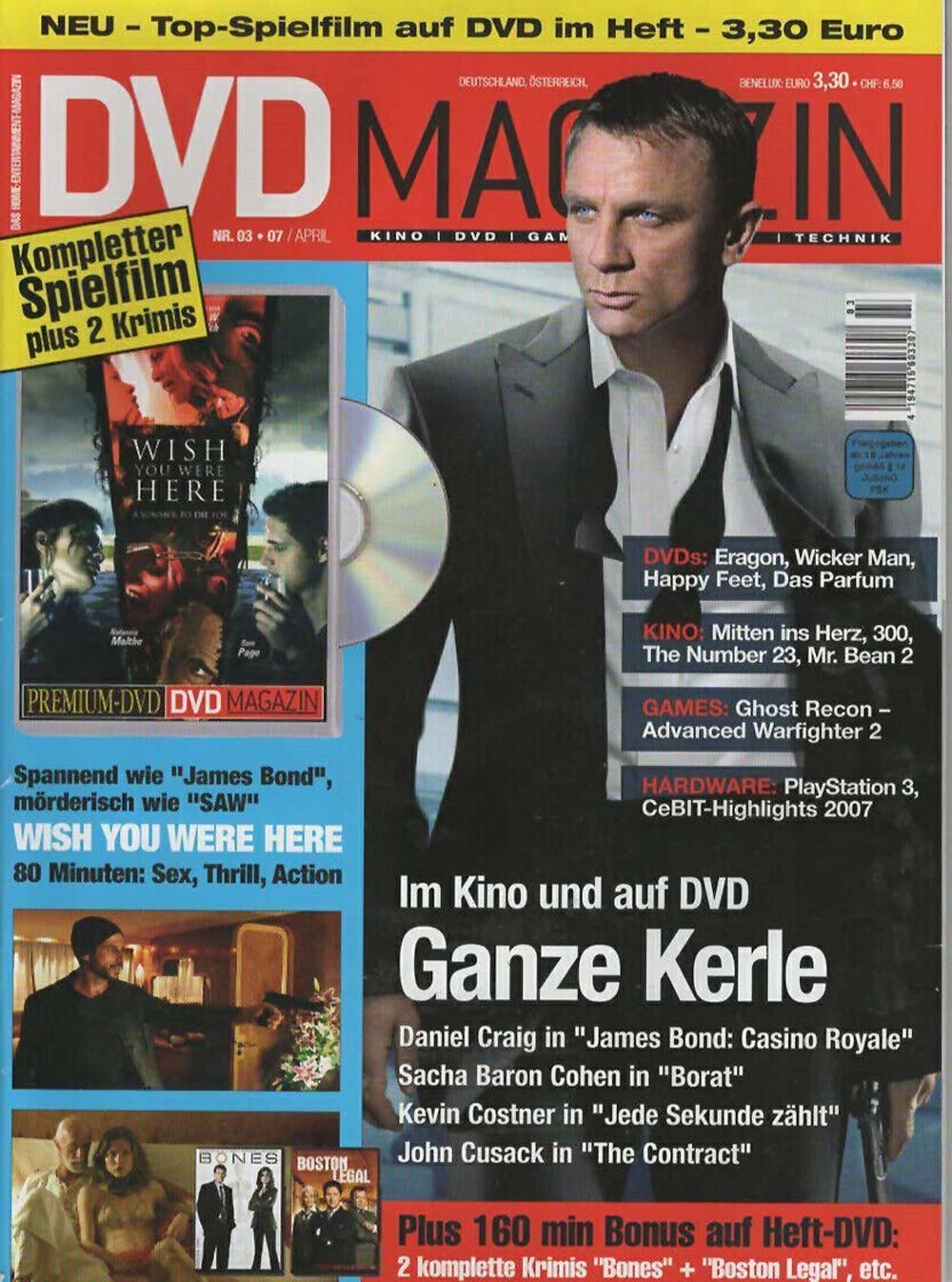 DVD Magazin Deutschland 2007-03 Daniel Craig Kevin Costner John Cusack