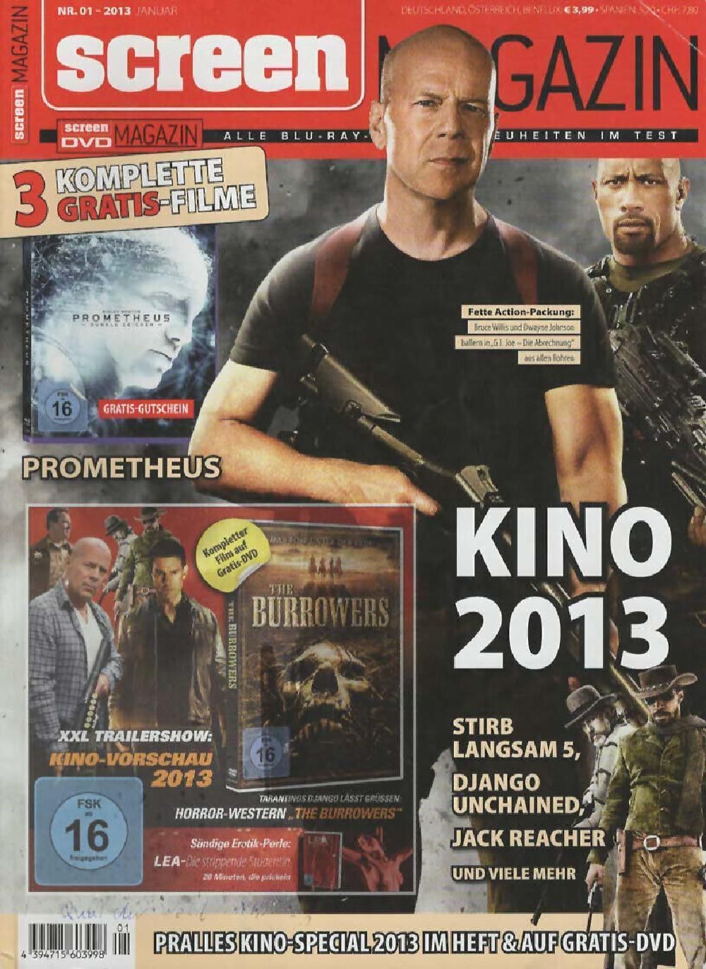 Screen Magazin Deutschland 2013-01 Dwayne Johnson Bruce Willis