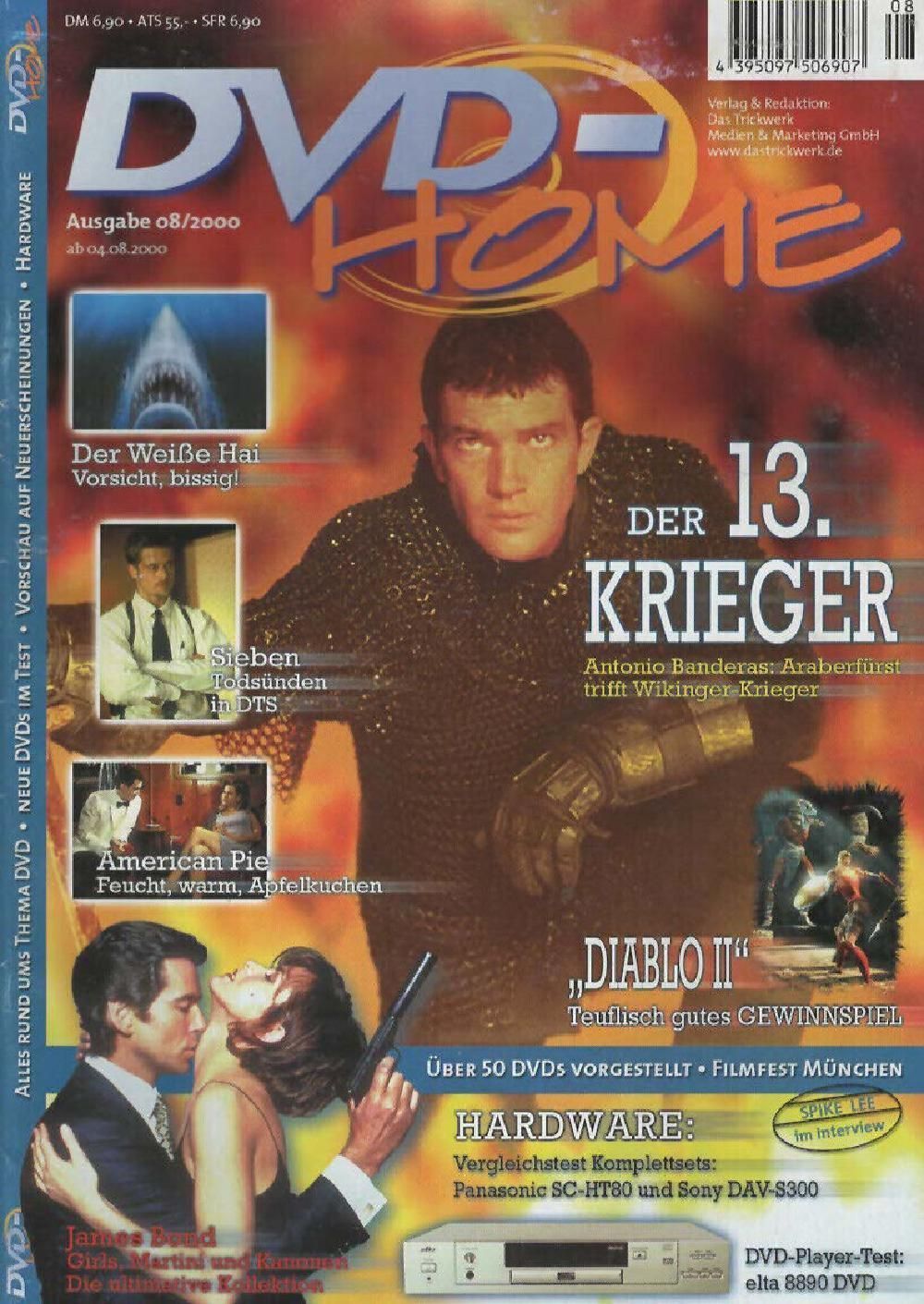 DVD Home Magazin Deutschland 2000-08 Antonio Banderas James Bond