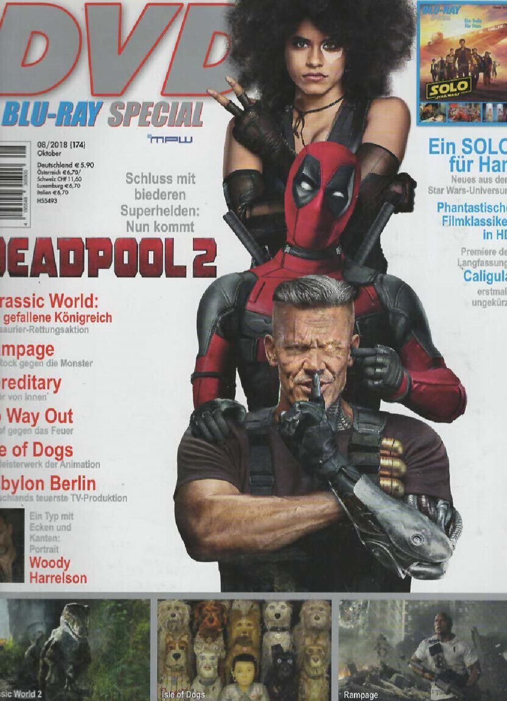 DVD Spezial Magazin Deutschland 2018 #174 Josh Brolin Zazie Beetz