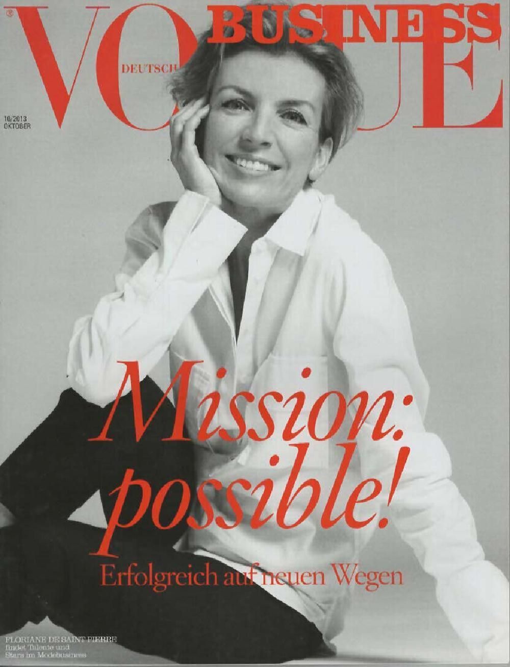 Vogue Business Magazin Deutschland 2013 Floriane De Saint Pierre