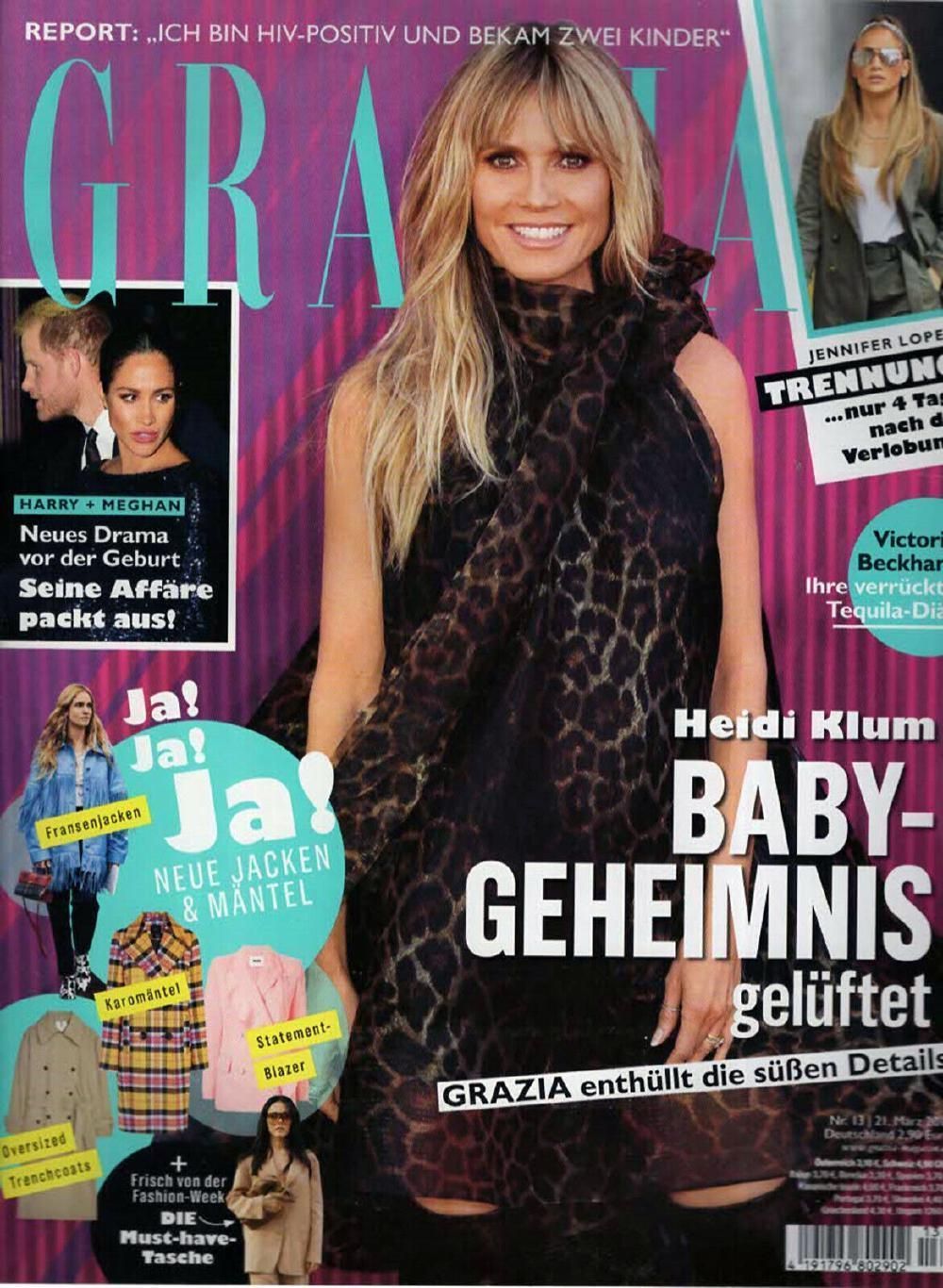 Grazia Magazin Deutschland 2019-13 Heidi Klum Jennifer Lopez Harry Meghan