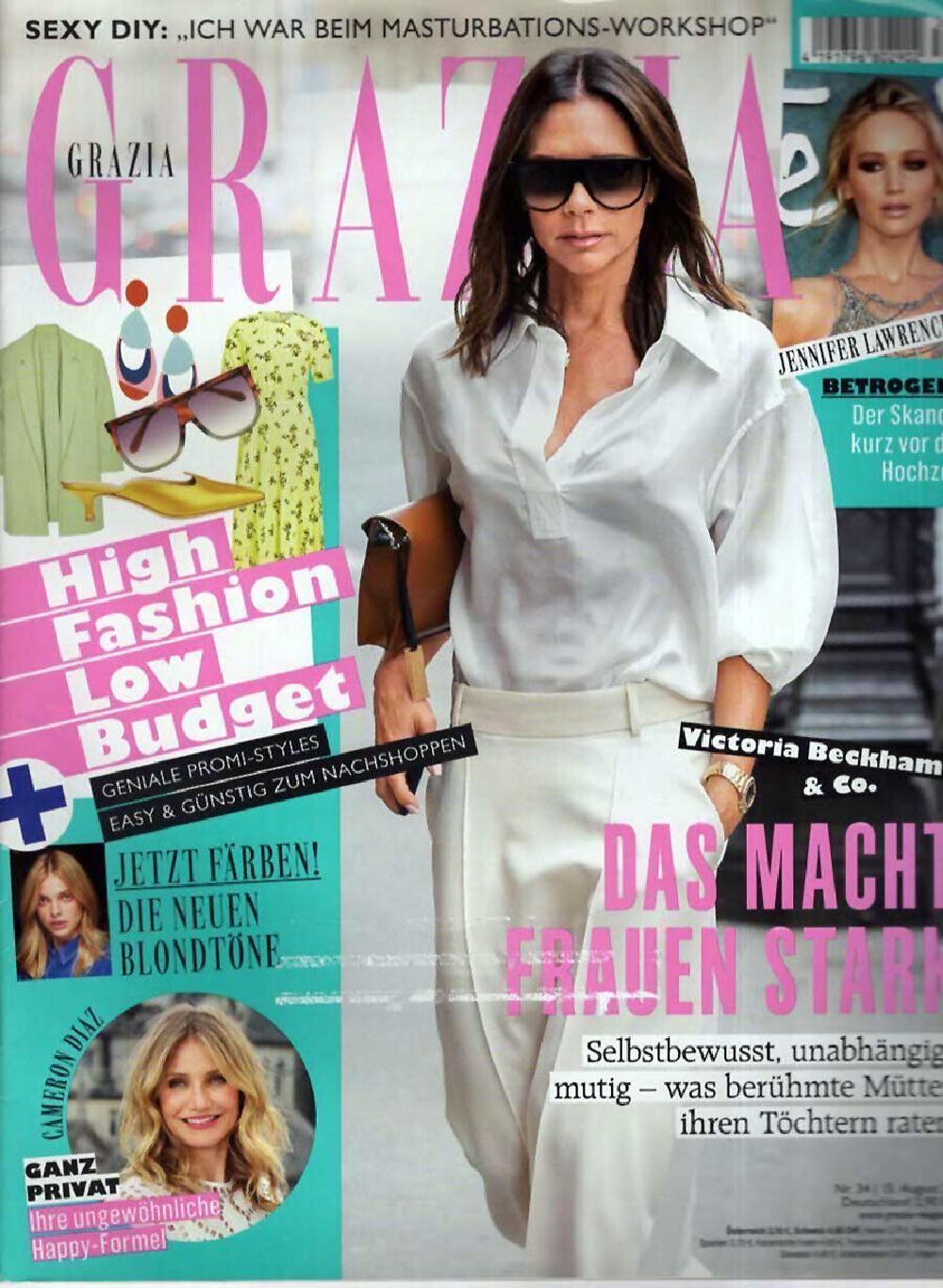 Grazia Magazin Deutschland 2019-34 Victoria Beckham Jennifer Lawrence