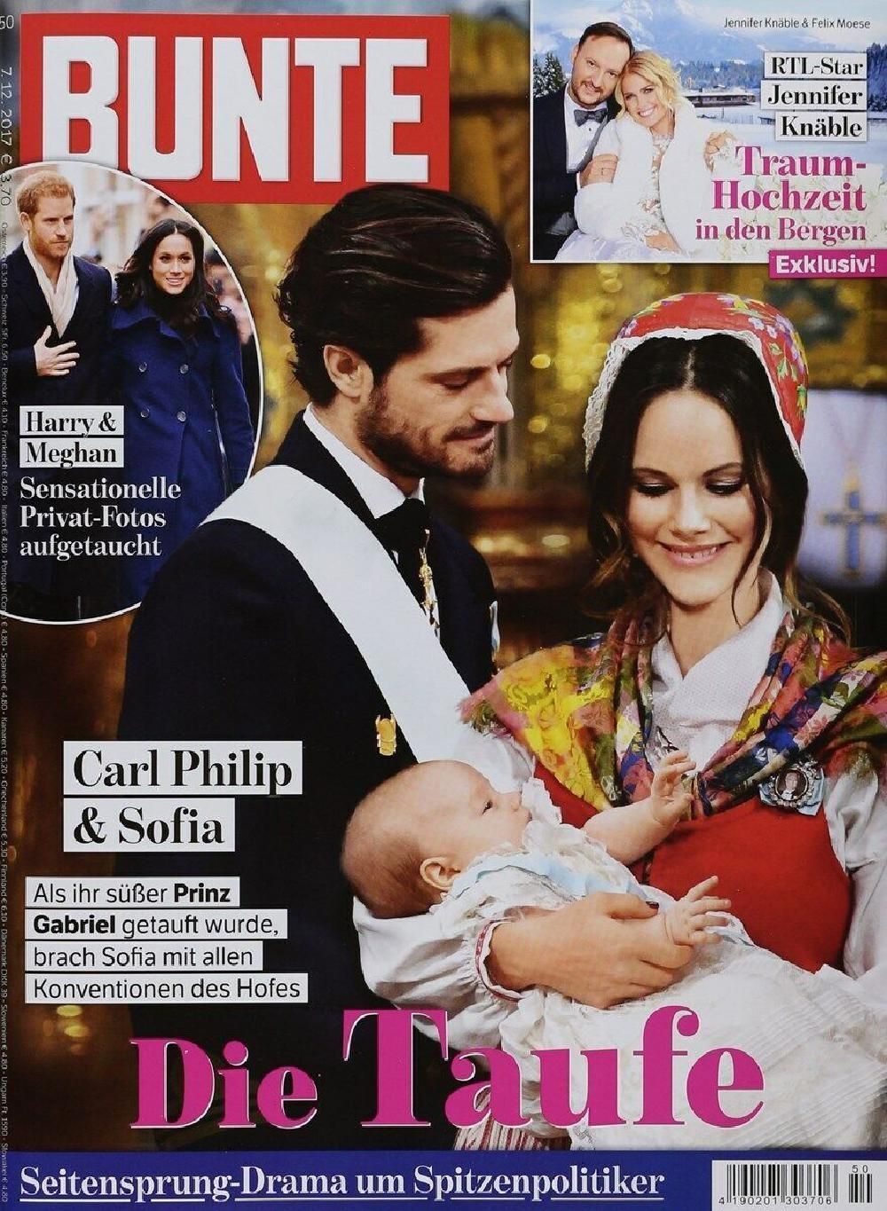 Bunte Magazin Deutschland 2017-50 Harry Meghan Markle Carl Philip Sofia
