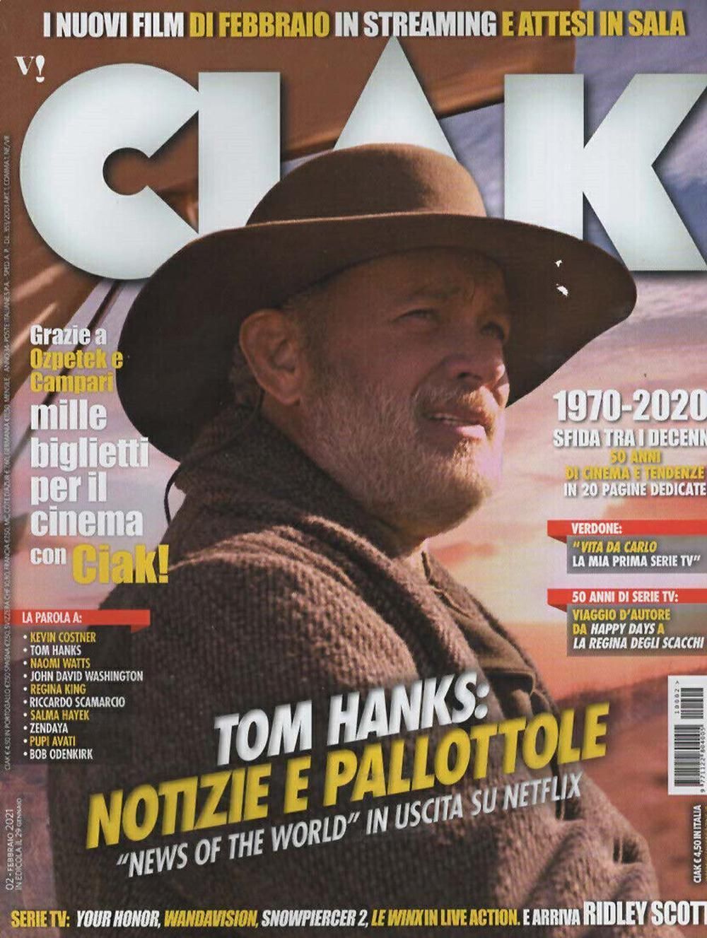 Ciak Magazin Italien 2021-02 Tom Hanks