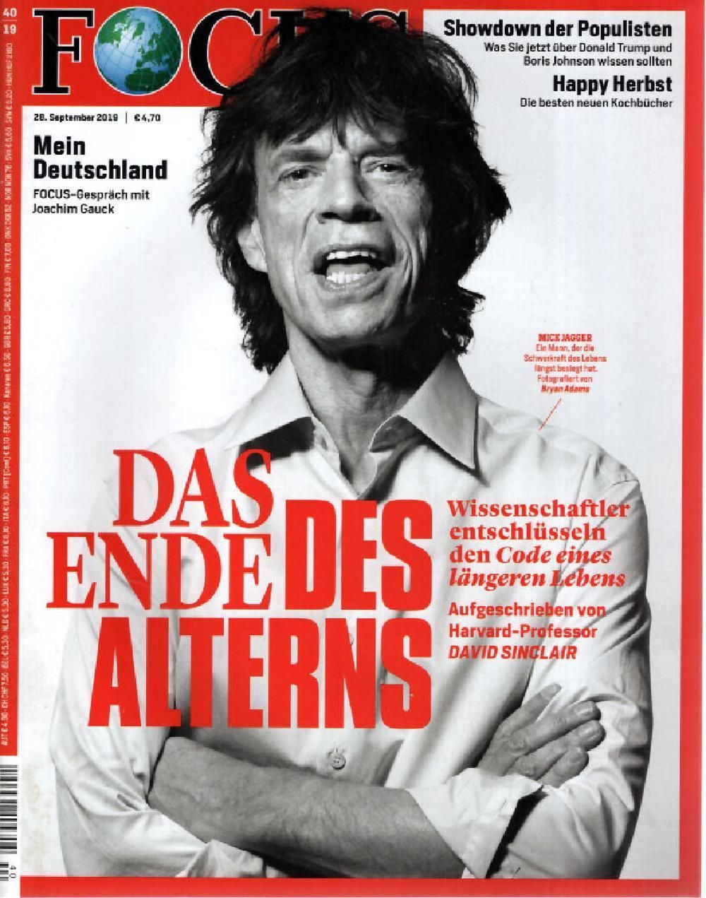Focus Magazine Allemagne 2019-40 Mick Jagger Lily Allen ACCEPTABLE