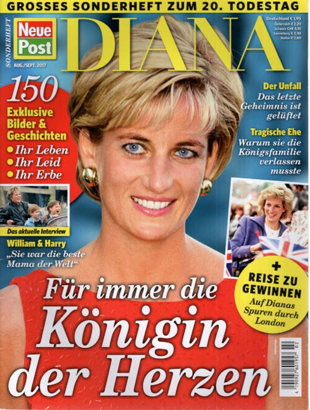 Neue Post Sonderheft Magazin Deutschland 2017-08+09 Diana Lady Di