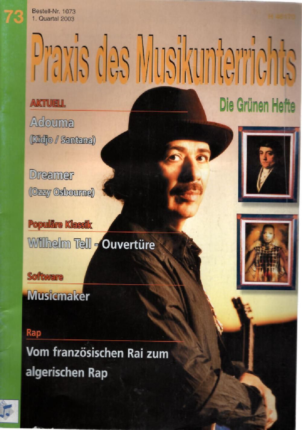 Praxis Des Musikunterrichts Magazin Deutschland 2003 #73 Carlos Santana