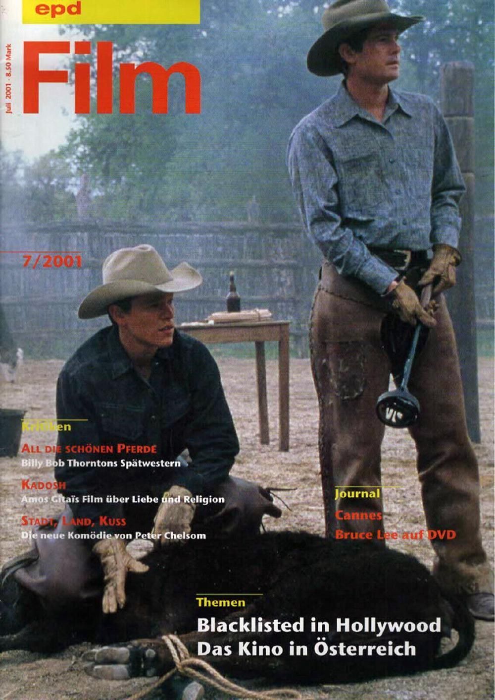 EPD Film Magazin Deutschland 2001-07 Matt Damon Henry Thomas