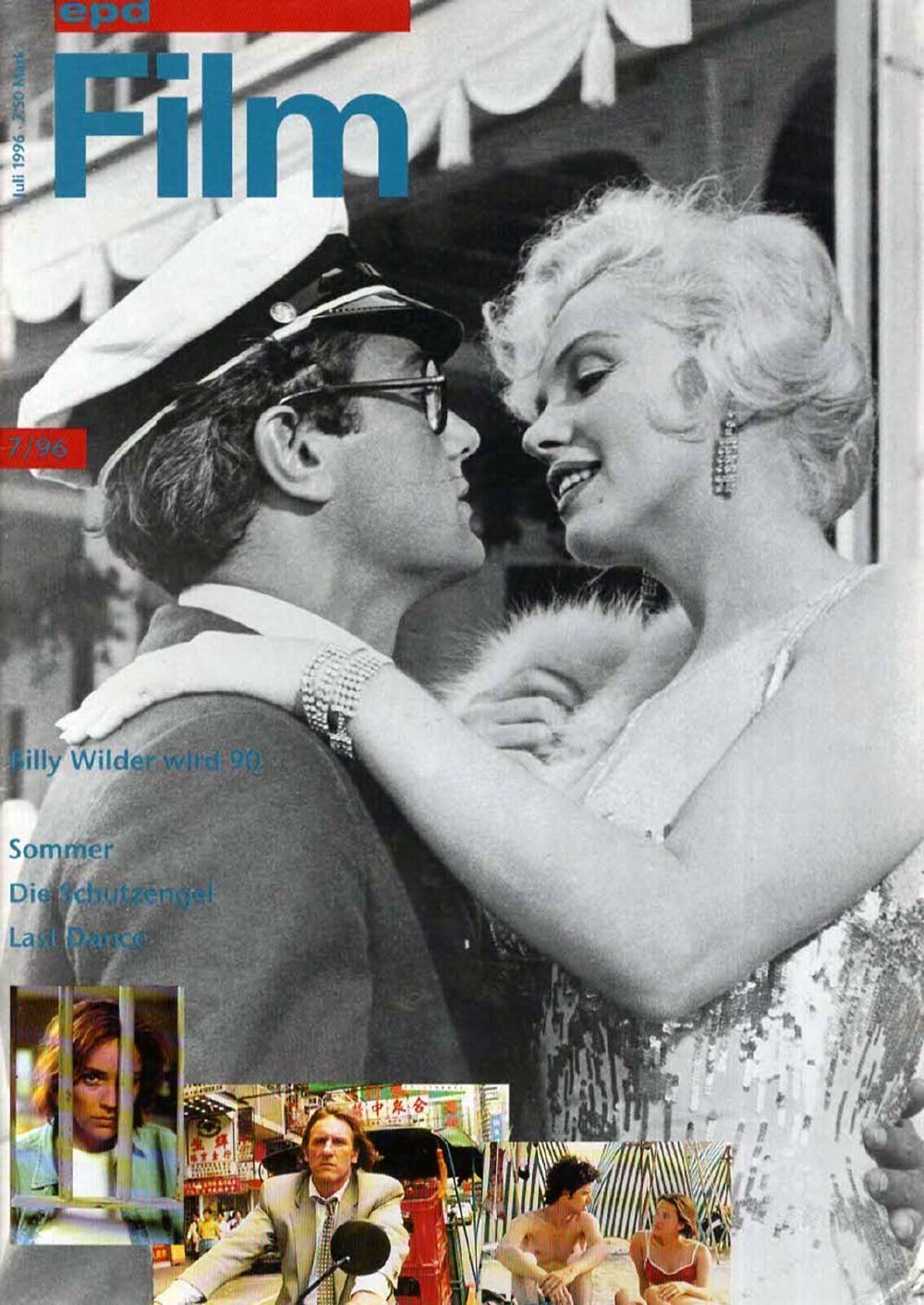 EPD Film Magazin Deutschland 1996-07 Marilyn Monroe Tony Curtis Billy Wilder