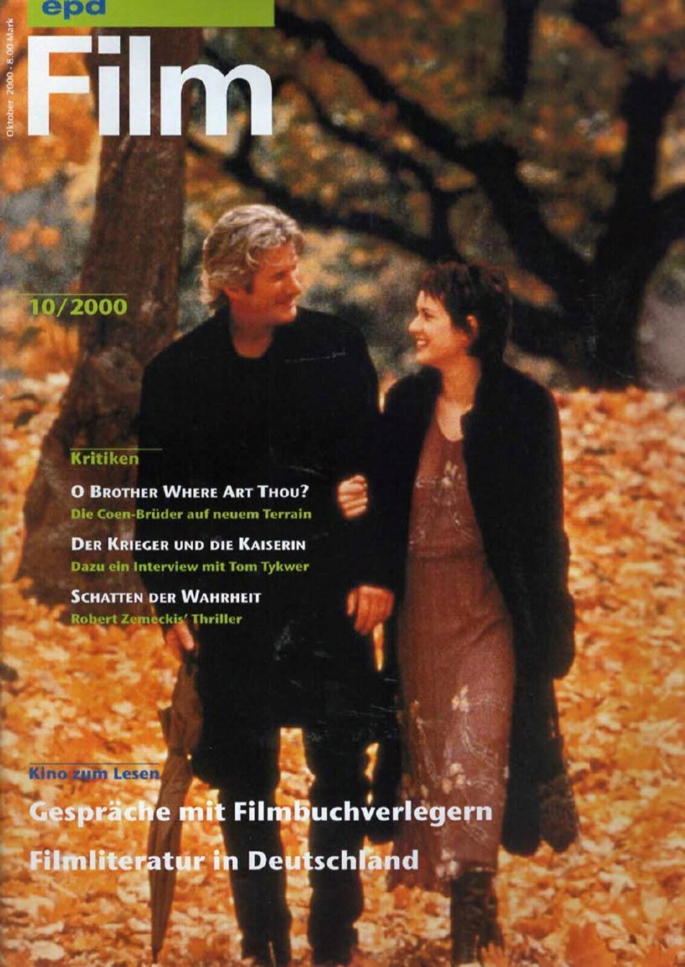 EPD Film Magazin Deutschland 2000-10 Richard Gere Winona Ryder