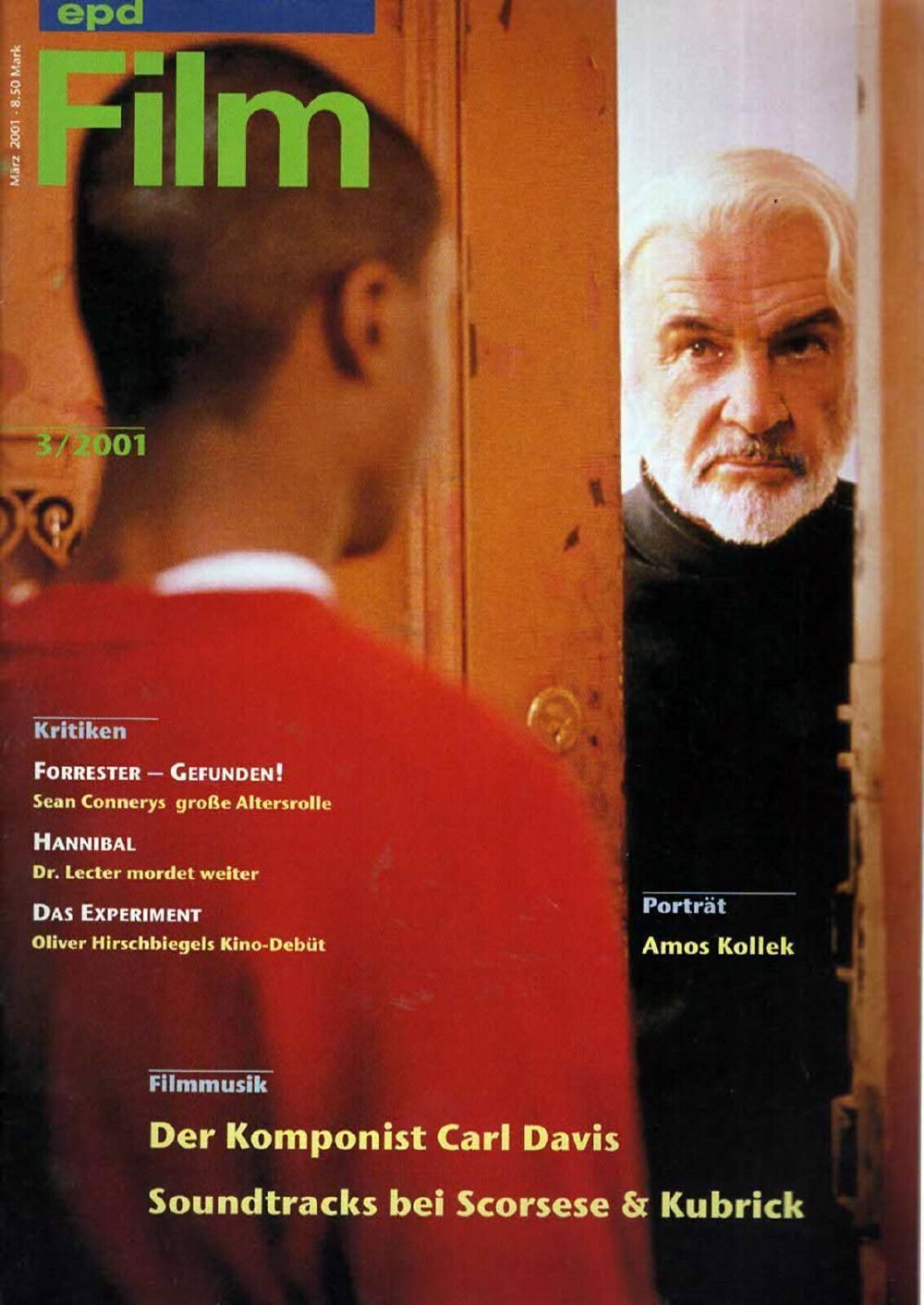 EPD Film Magazin Deutschland 2001-03 Sean Connery Rob Brown