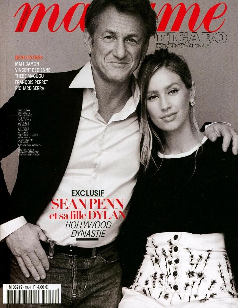 Madame Figaro Magazin Frankreich 2021 #1934 Sean Penn Dylan
