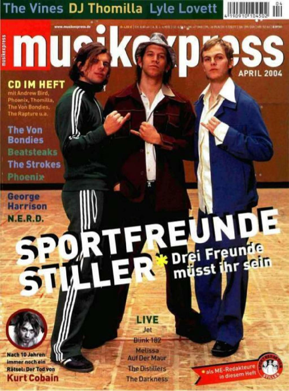 Musikexpress Magazin Deutschland 2004-04 Stiller Cobain Von Bondies Beatsteaks