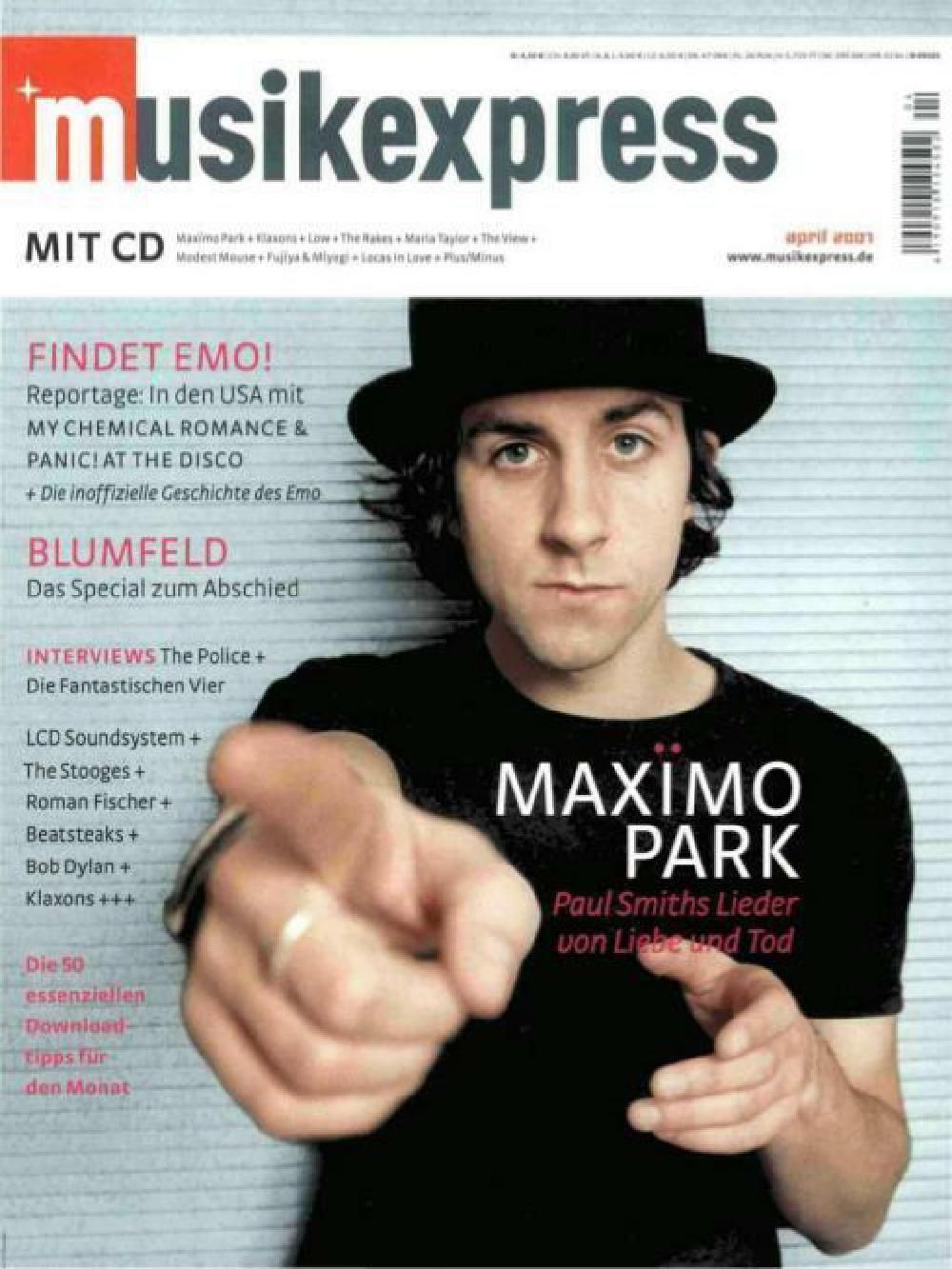 Musikexpress Magazin Deutschland 2007-04 Maximo Park Panic! At The Disco