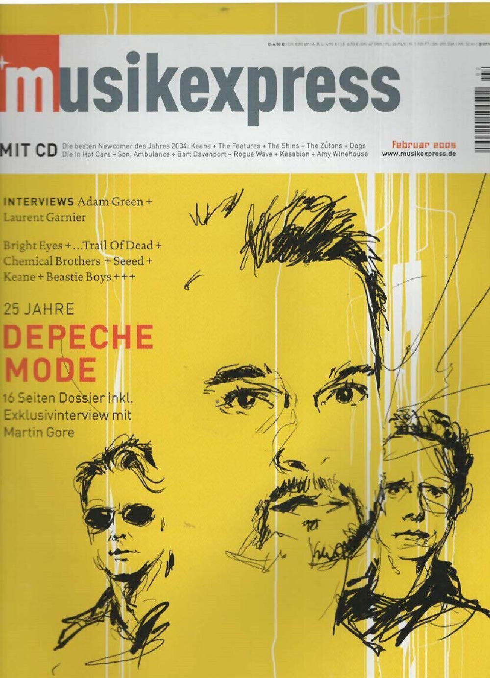 Musikexpress Magazin Deutschland 2005-02 Depeche Mode Martin Gore