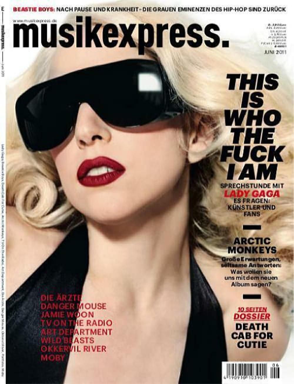 Musikexpress Magazin Deutschland 2011-06 Lady Gaga Arctic Monkeys Death Cab For Cutie