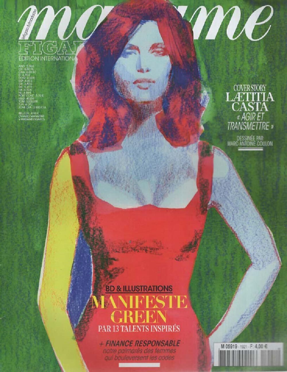 Madame Figaro Magazin Frankreich 2021 #1921 Laetitia Casta