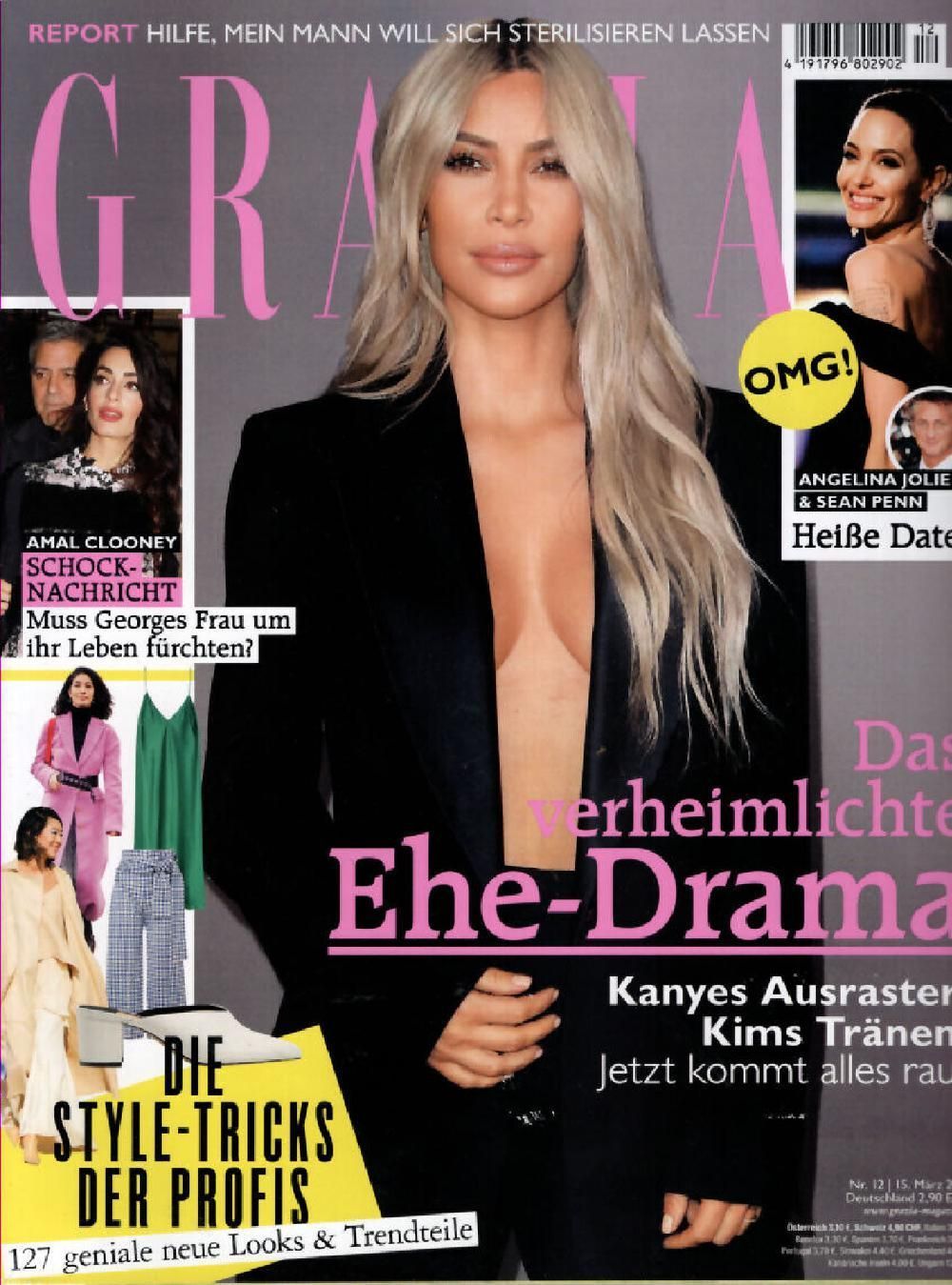 Grazia Magazin Deutschland 2018-12 Kim Kardashian Angelina Jolie