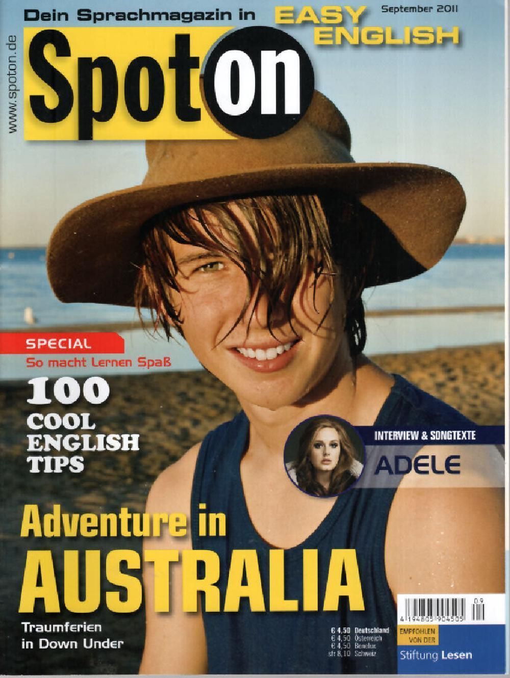 Spot On Magazin Deutschland 2011-09 Adele Interview Lyrics