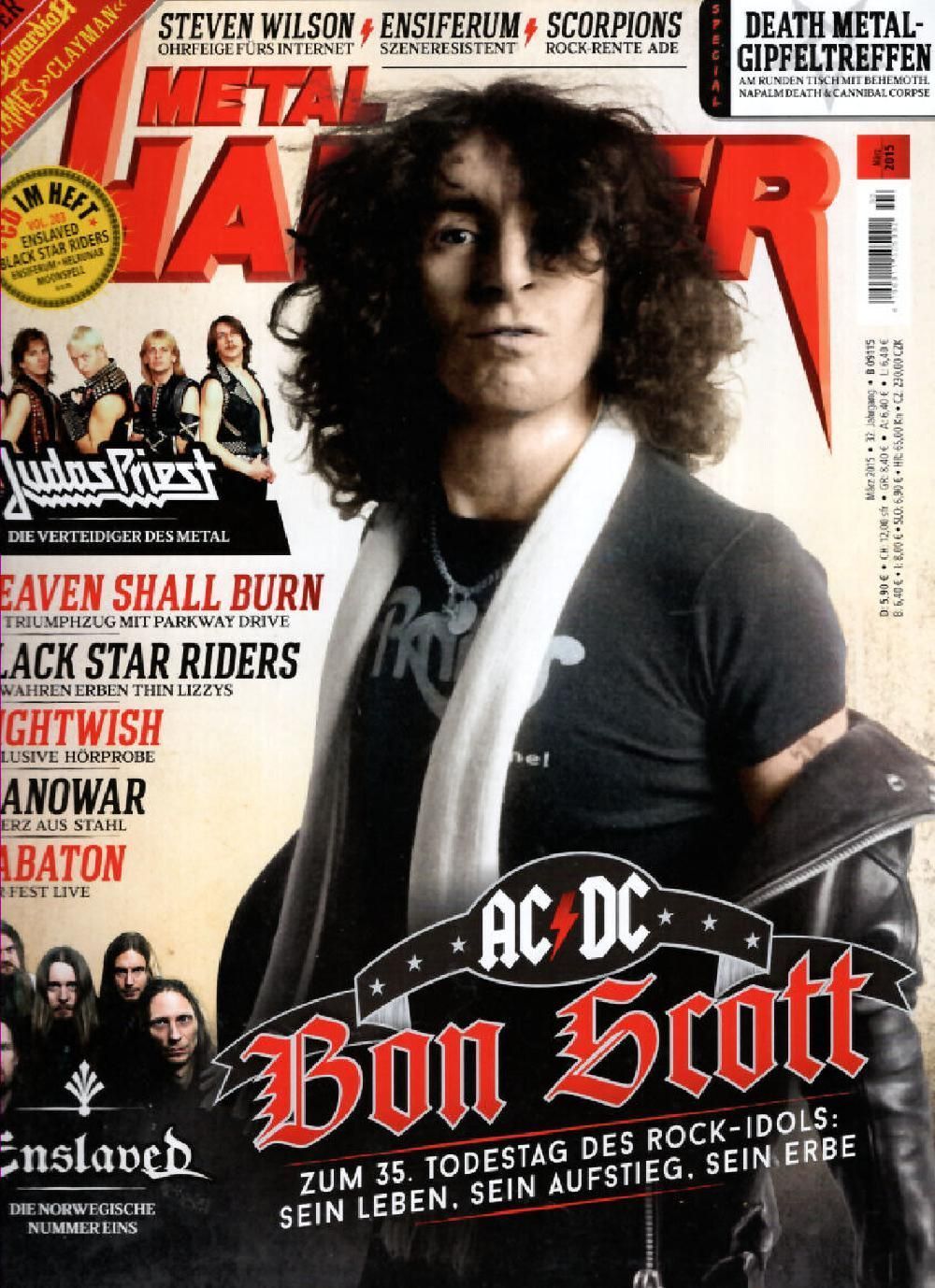 Metal Hammer Magazin Deutschland 2015-03 AC/DC Bon Scott Judas Priest Enslaved