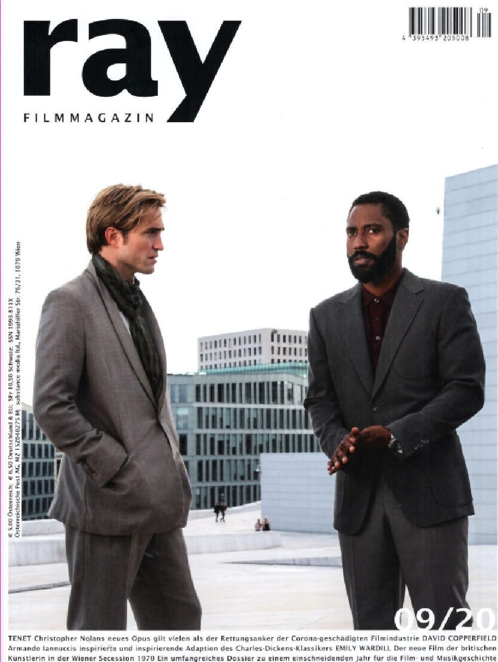 Ray Film Magazin Österreich 2020-09 John David Washington Robert Pattinson