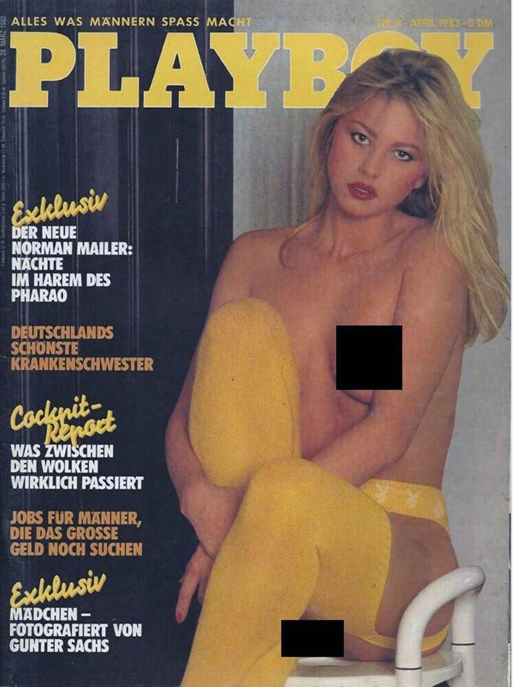 Playboy Magazin Deutschland 1983-04 Gunter Sachs Norman Mailer
