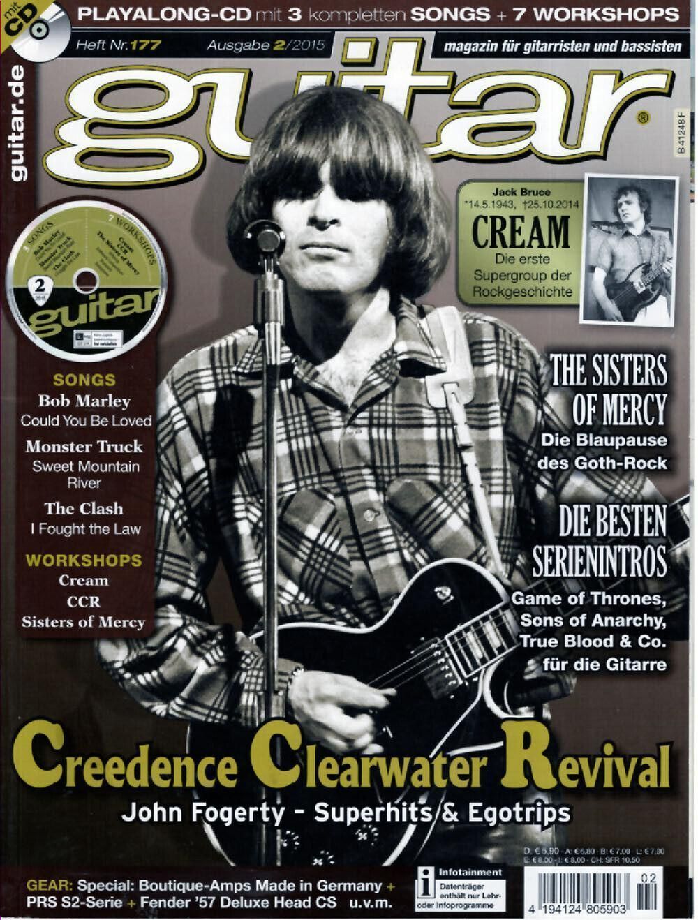 Guitar Magazin Deutschland 2015-02 Creedence Clearwater Revival Jack Bruce Cream