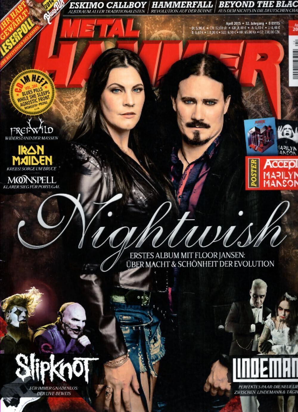 Metal Hammer Magazin Deutschland 2015-04 Nightwish Bruce Dickinson Moonspell