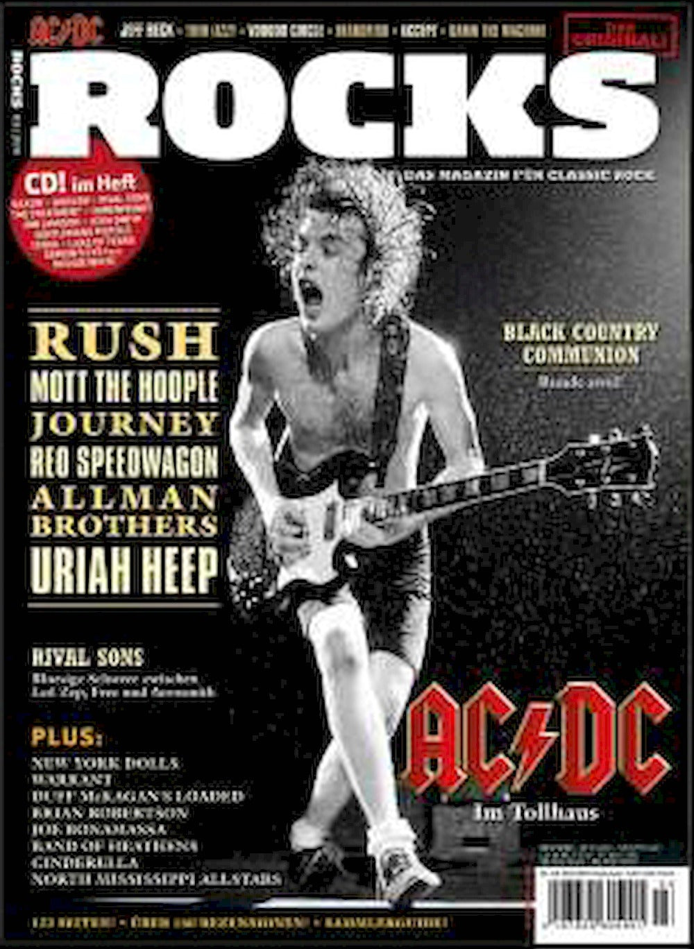 Rocks Magasin Tyskland 2011 #22 AC/DC Rush REO Speedwagon The Allman Brothers Band Uriah Heep Originaludgave