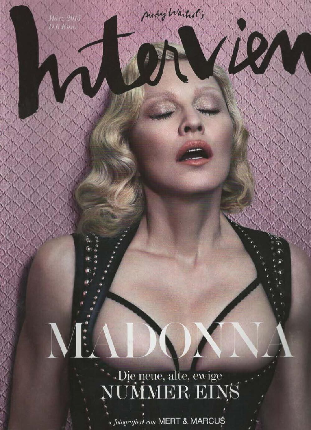 Interview Magazin Deutschland 2015-03 Madonna Cover #1