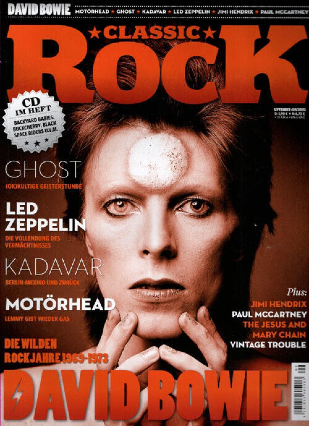 Classic Rock Magazin Deutschland 2015 #43 David Bowie Ghost Led Zeppelin Motörhead