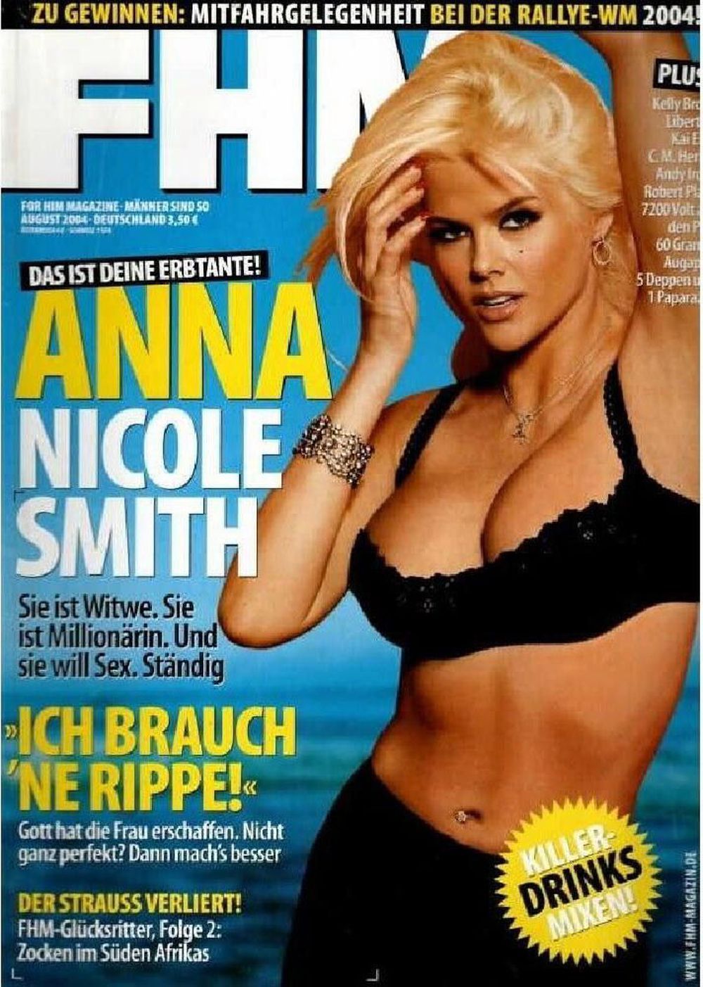 FHM Magazin Deutschland 2004-08 Anna Nicole Smith