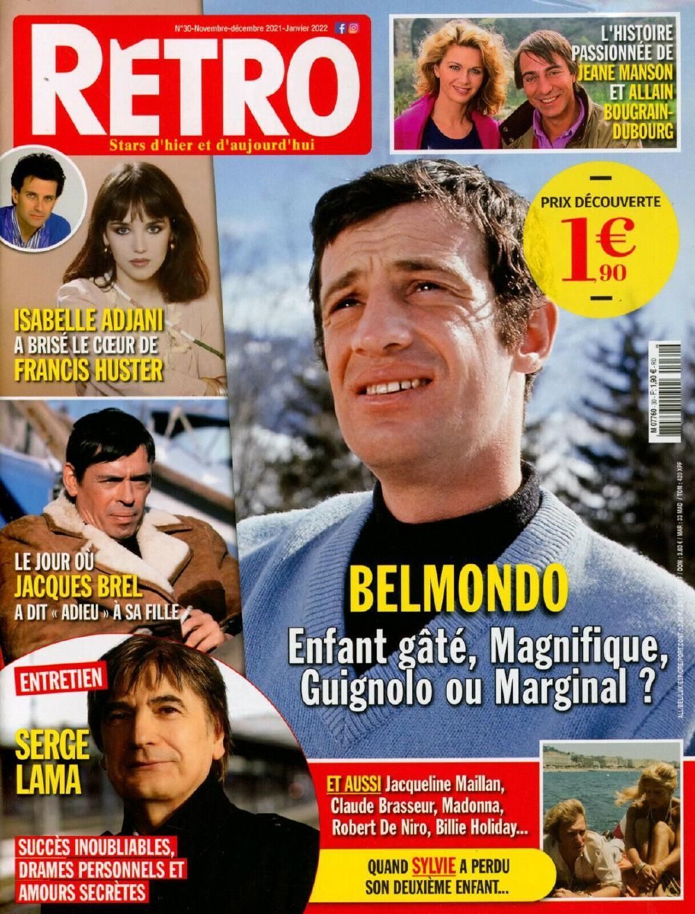 Retro Magazin Frankreich 2021-30 Jean Paul Belmondo Brel Adjani