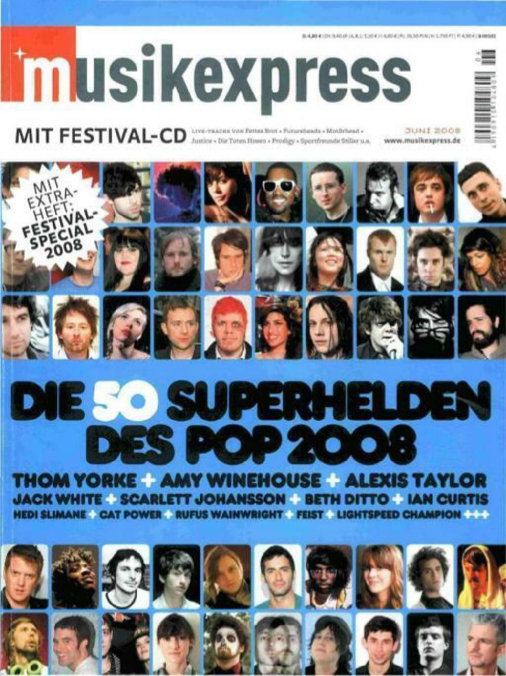 Musikexpress Magazin Deutschland 2008-06 Thom Yorke Amy Winehouse