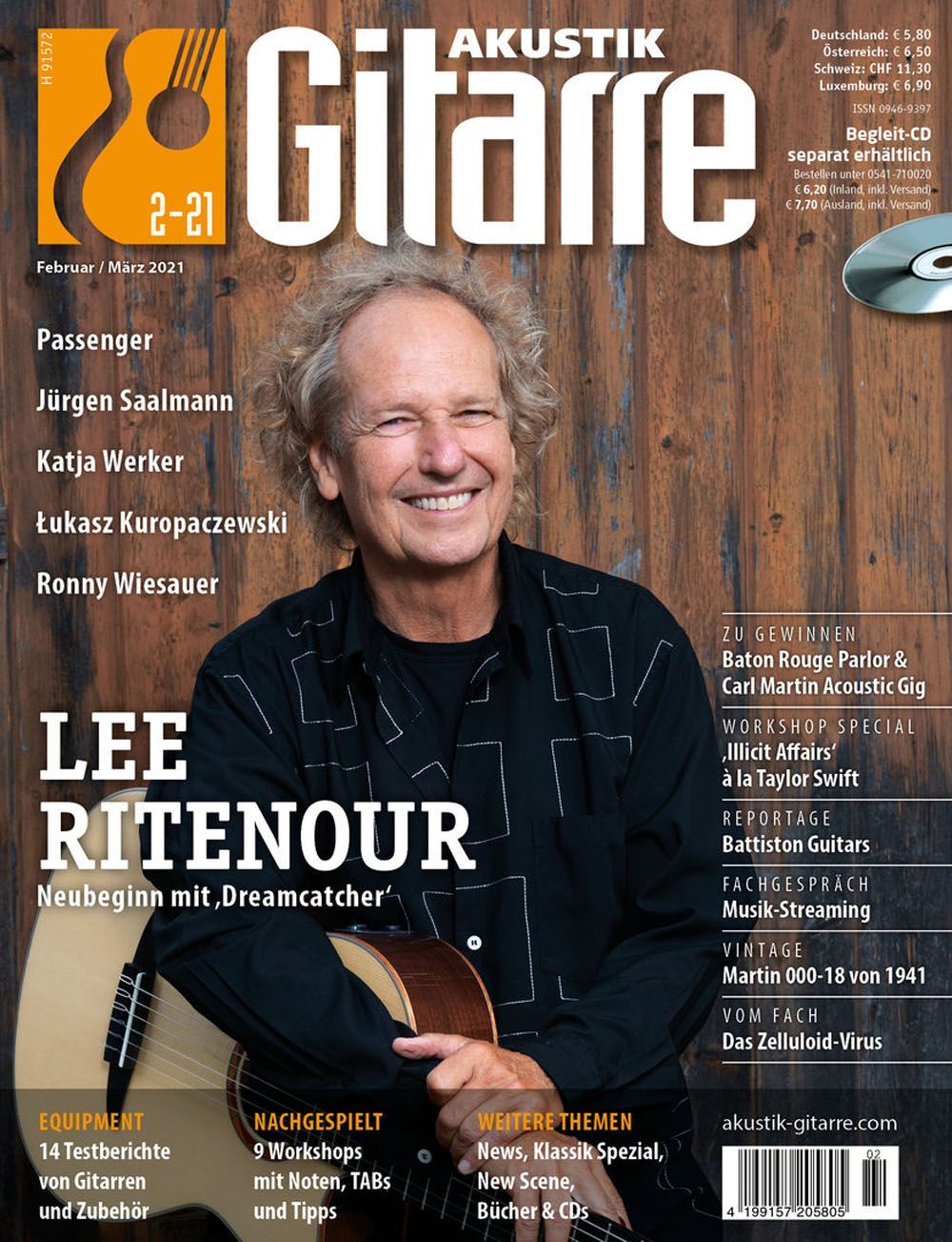Akustik Gitarre Lehti Saksa 2021-02 Lee Ritenour Passenger Lino Battiston