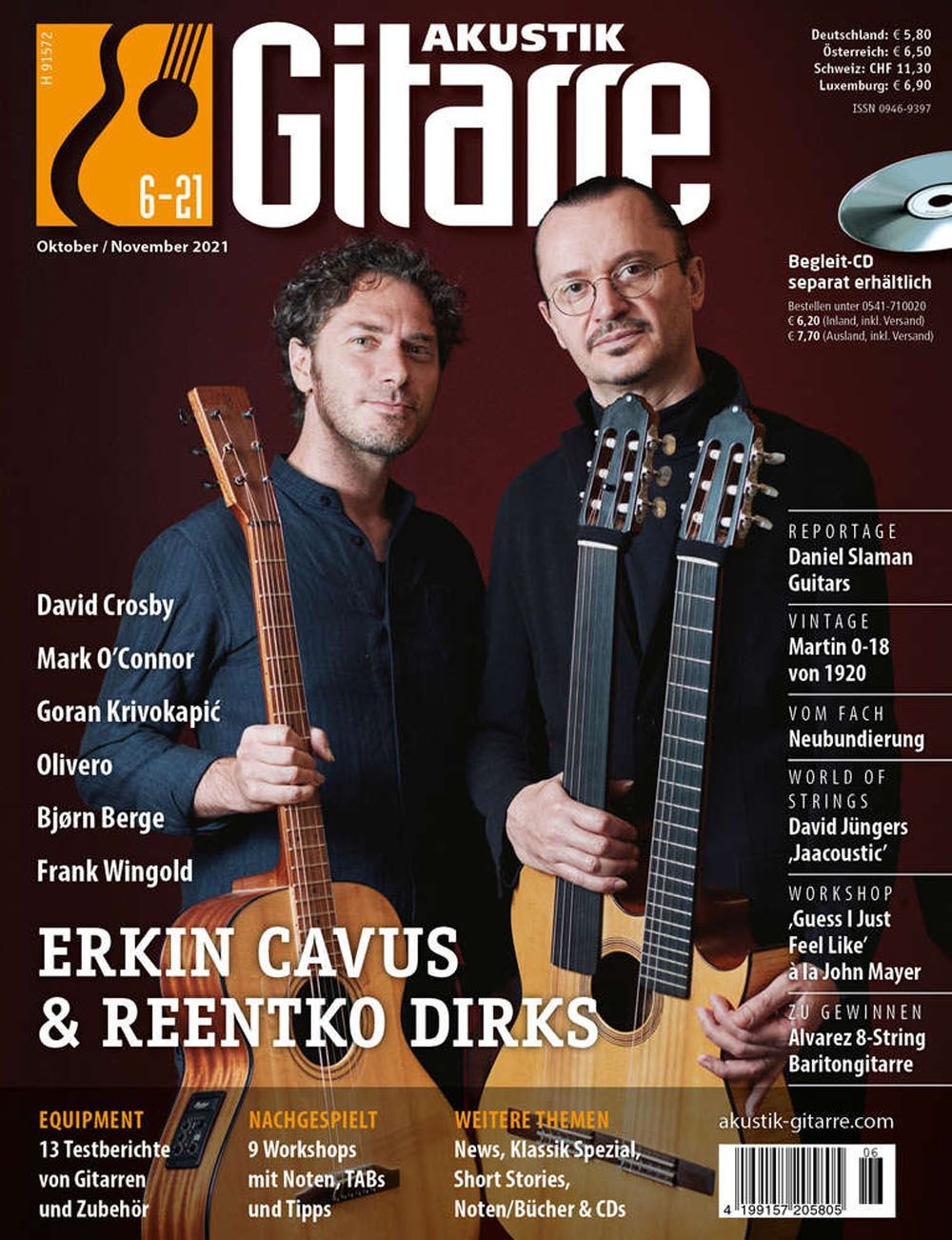 Akustik Gitarre Magasin Tyskland 2021-06 Erkin Cavus Reentko Dirk David Crosby