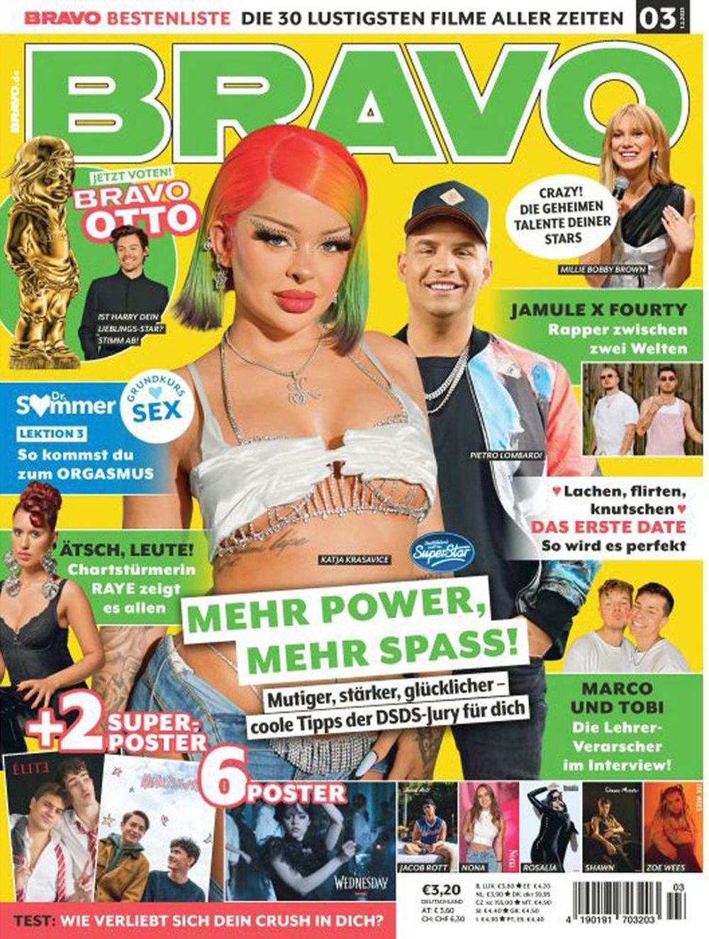 Bravo Magazin Deutschland 2023-03 Katja Krasavice Raye Millie Bobby Brown