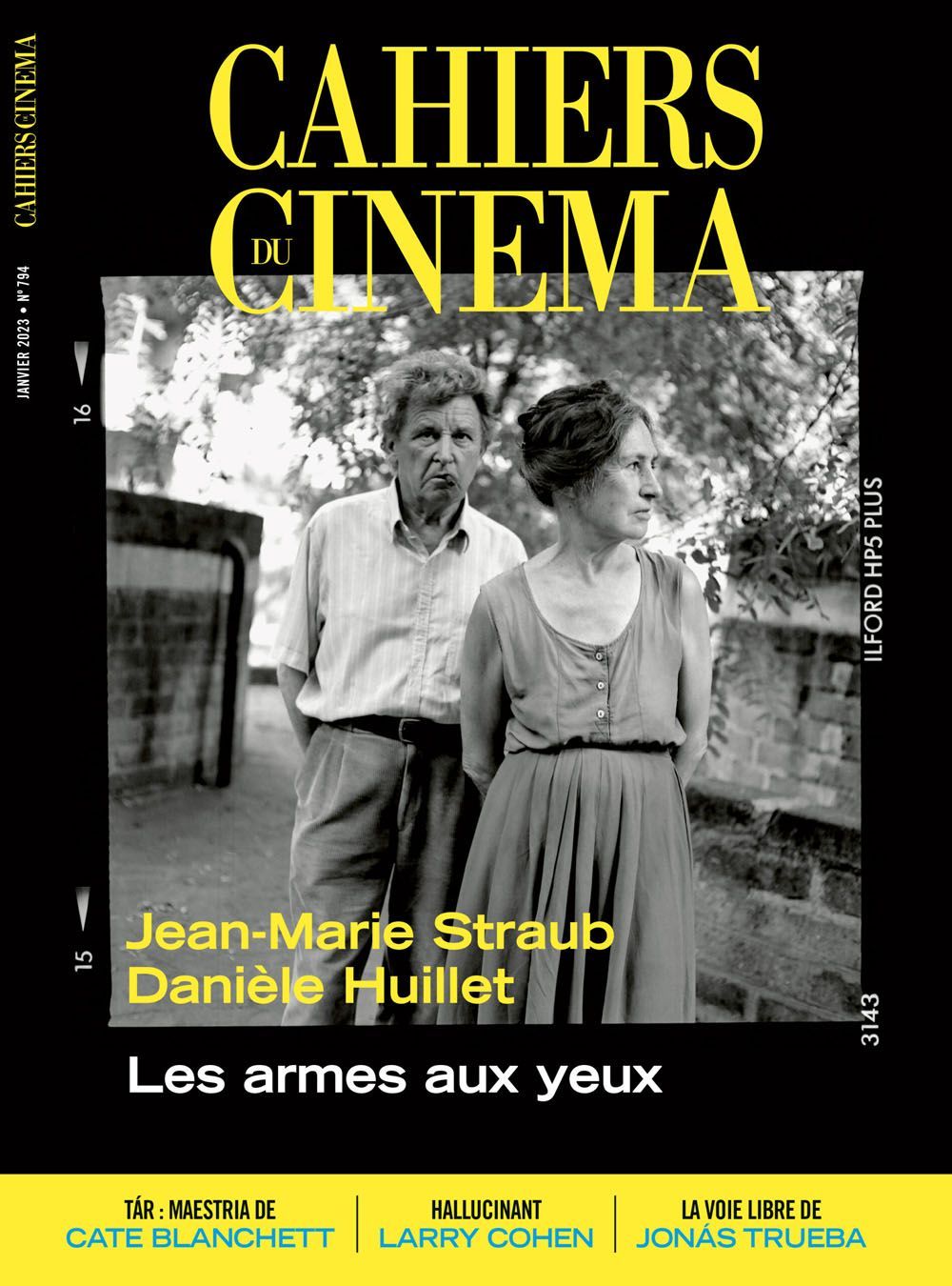 Cahiers Du Cinema Magasin Frankrig 2023 #794 Jean-Marie Straub Daniele Huillet Originaludgave