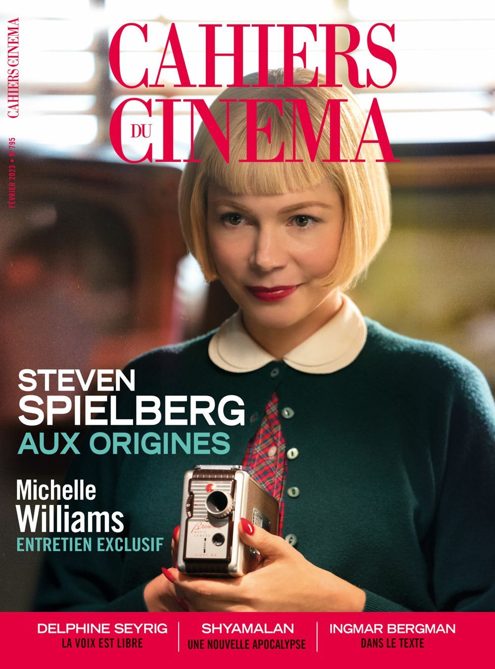 Cahiers Du Cinema Magasin Frankrig 2023 #795 Michelle Williams Steven Spielberg Originaludgave