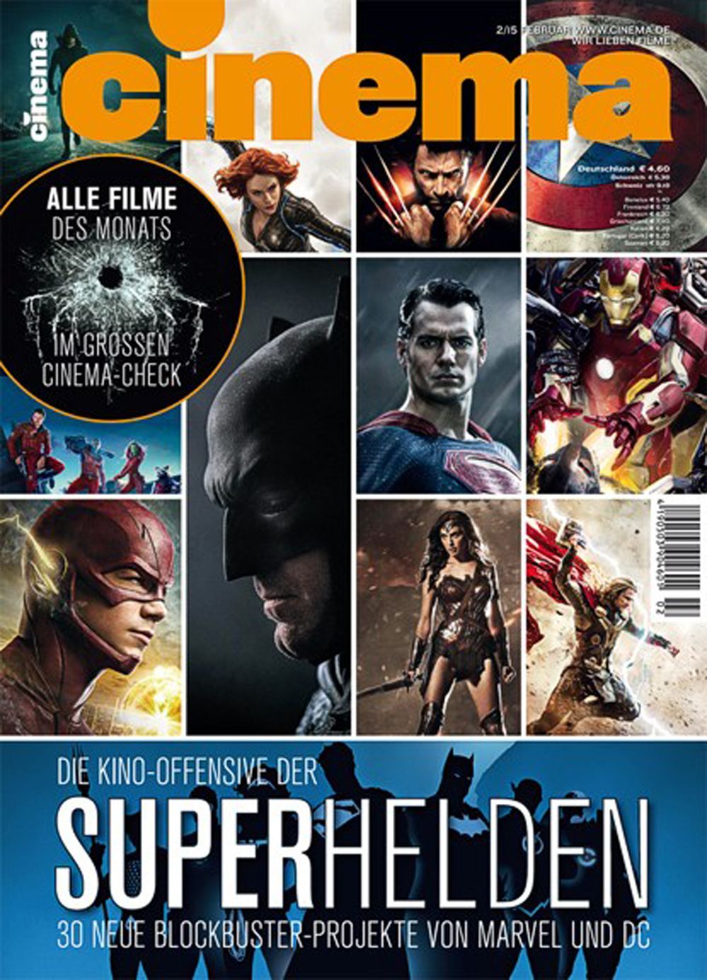 Cinema Magazin Deutschland 2015-02 SuperMan Batman Gal Gadot